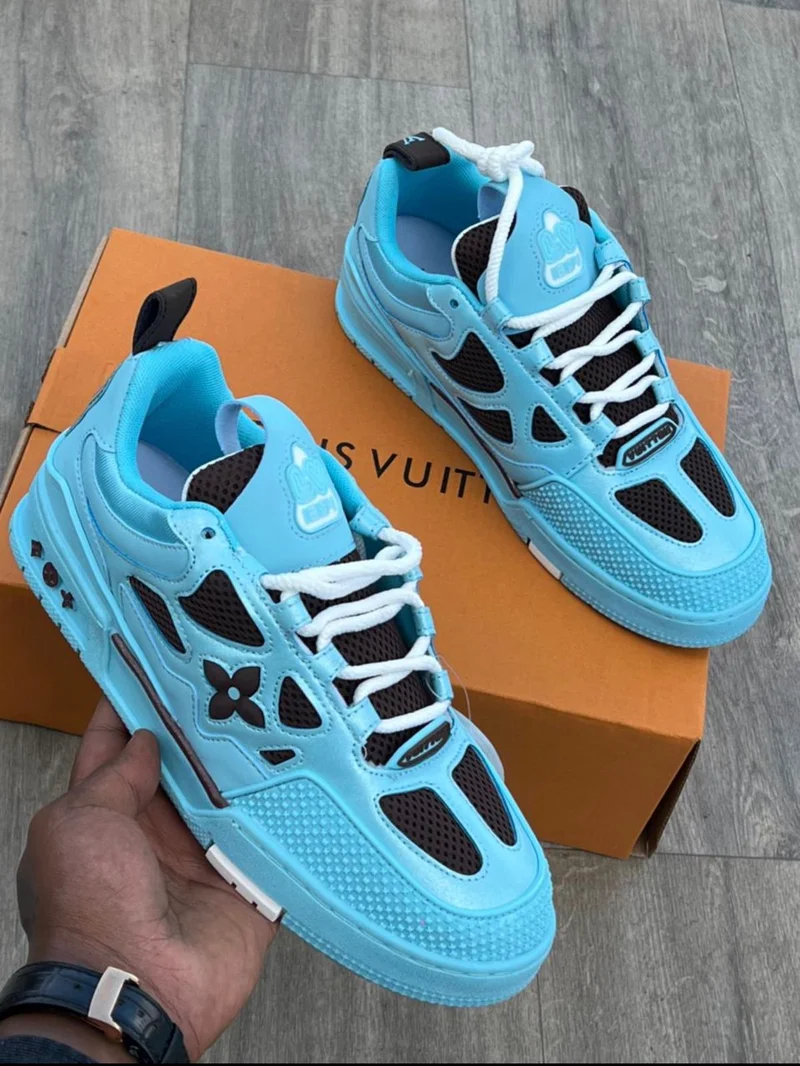 Louis Vuitton Skater Trainers LV Sneakers In Blue Black