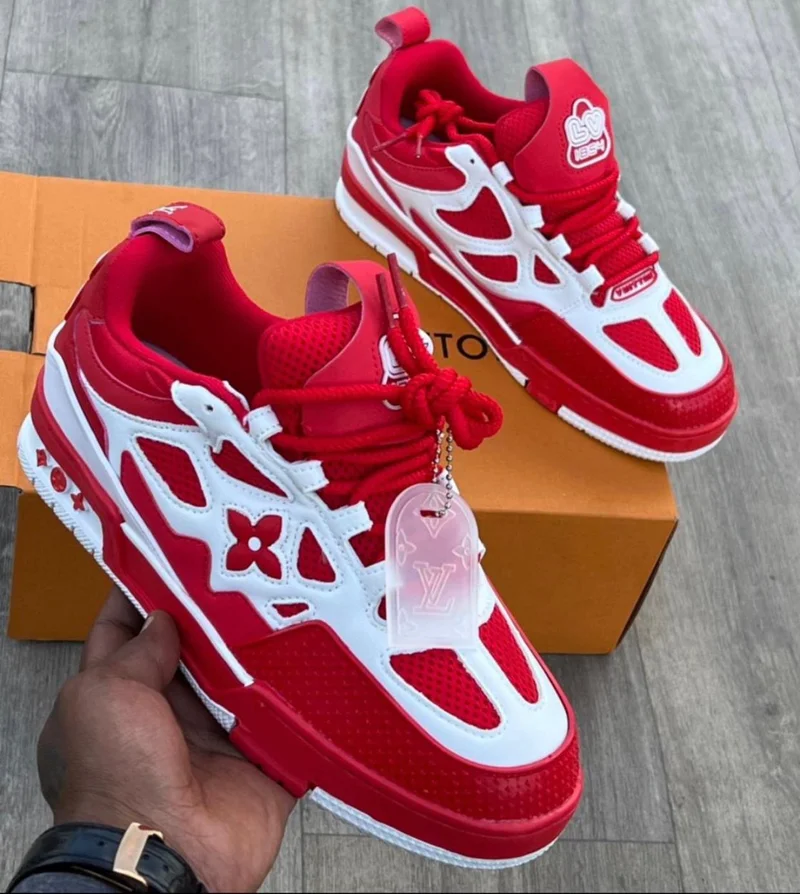 Louis Vuitton Skater Trainers LV Sneakers In Red White