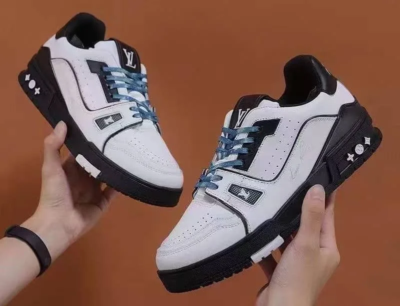 Louis Vuitton Trainer White and Black Sneakers
