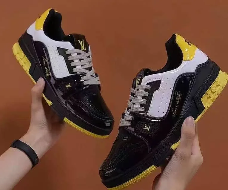 Louis Vuitton Trainer White, Black and Yellow