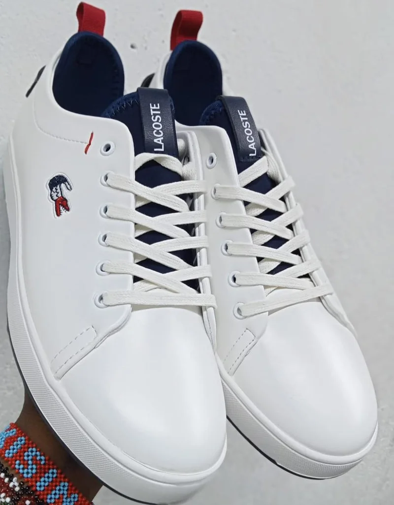 Low-top Lacoste Sneakers Casual Trainers Shoes-White