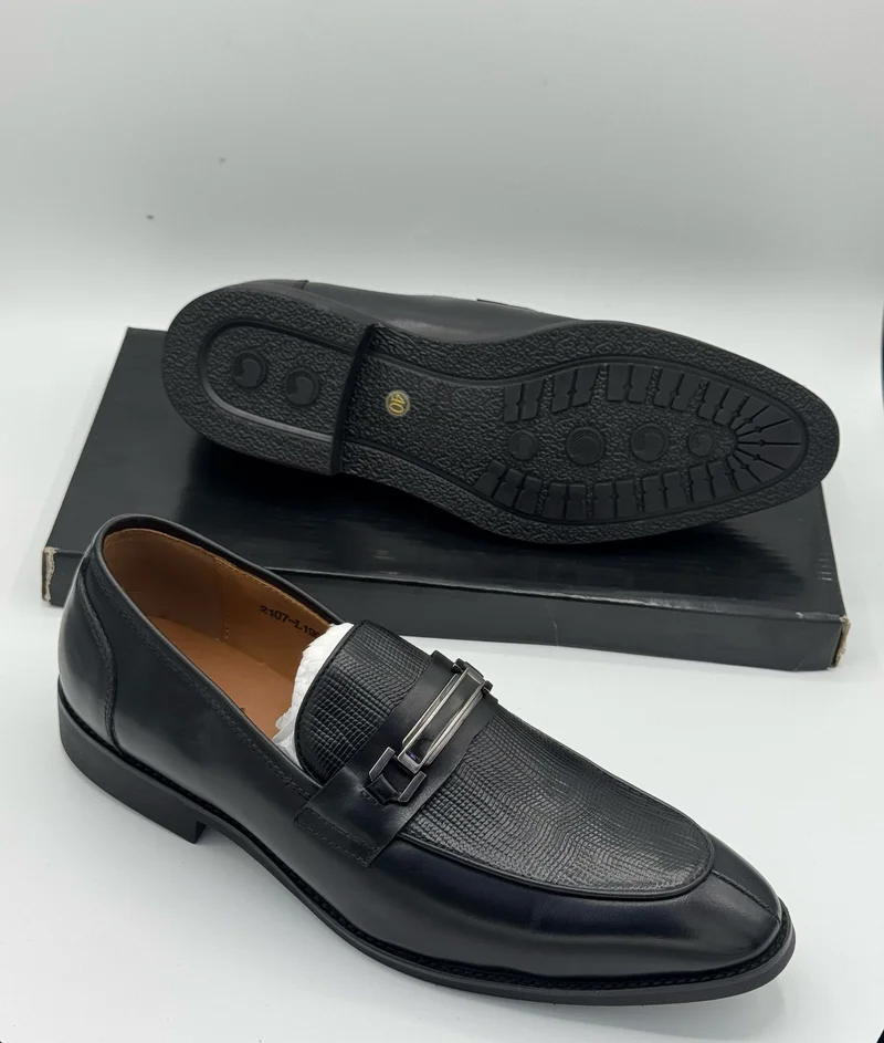 MEN CLASSY  LACE LESS OFFICIAL LEATHER SHOES