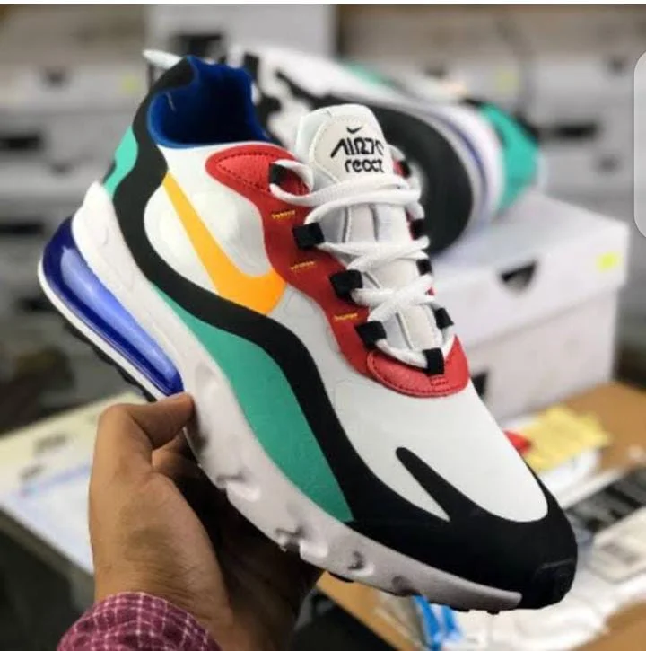 Men Multicolor Nike Air Max 270 React Sneakers