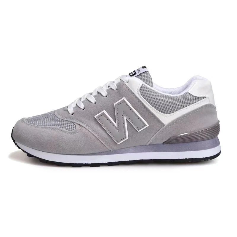 Men Sneakers New Korean Balance Breathable Casual Running Shoes Grey