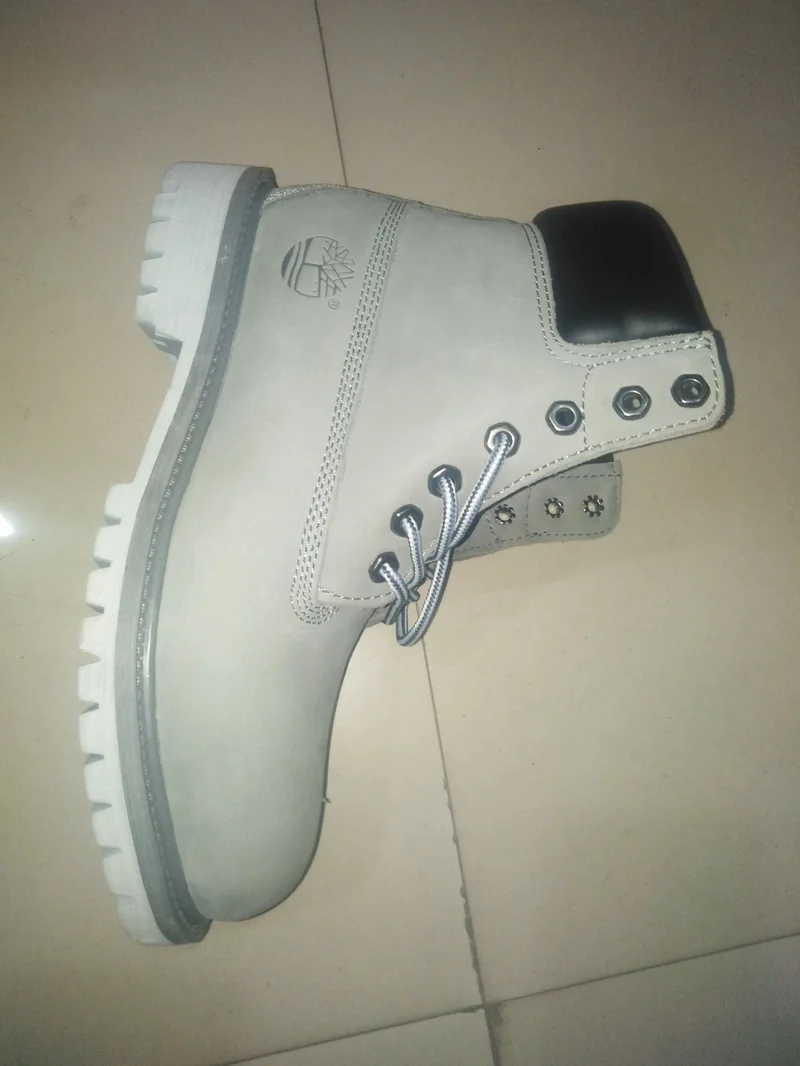 Men's Grey Timberland Premium Waterproof Boots