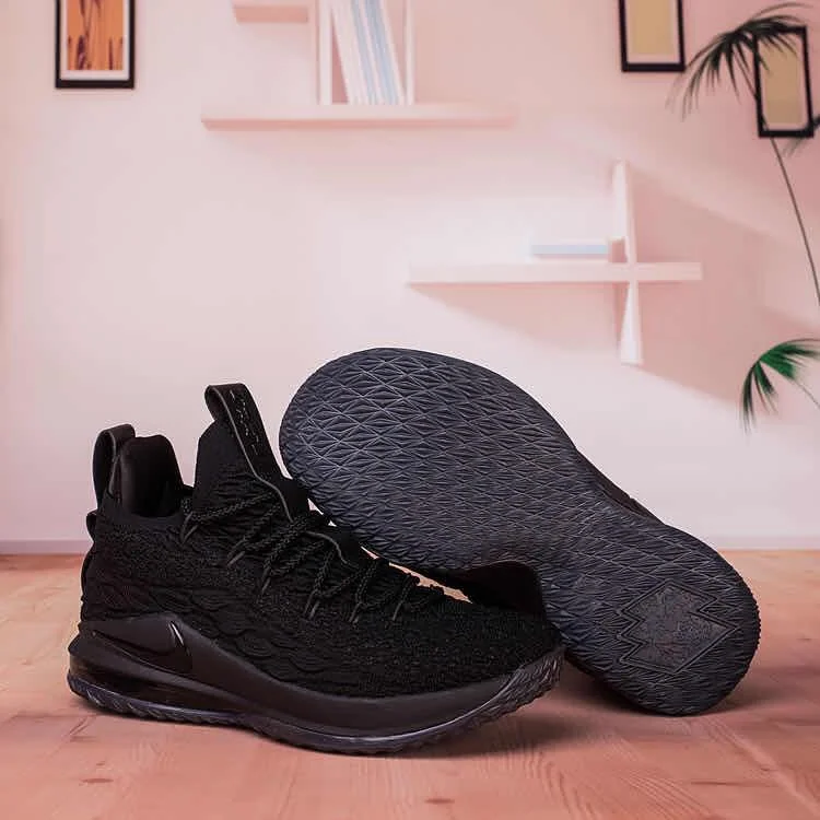 Men's Nike Lebron James Low Triple Black