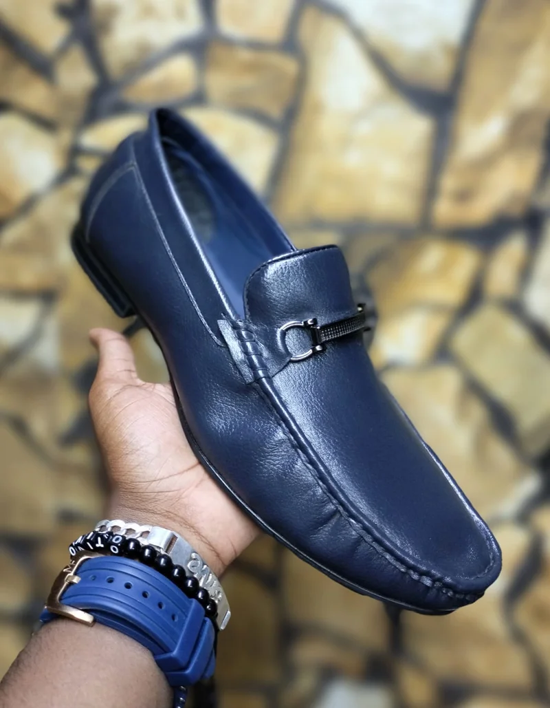MENS MARCO BENITO BLACK LOAFERS SLIP-ON LEATHER DRESS SHOES
