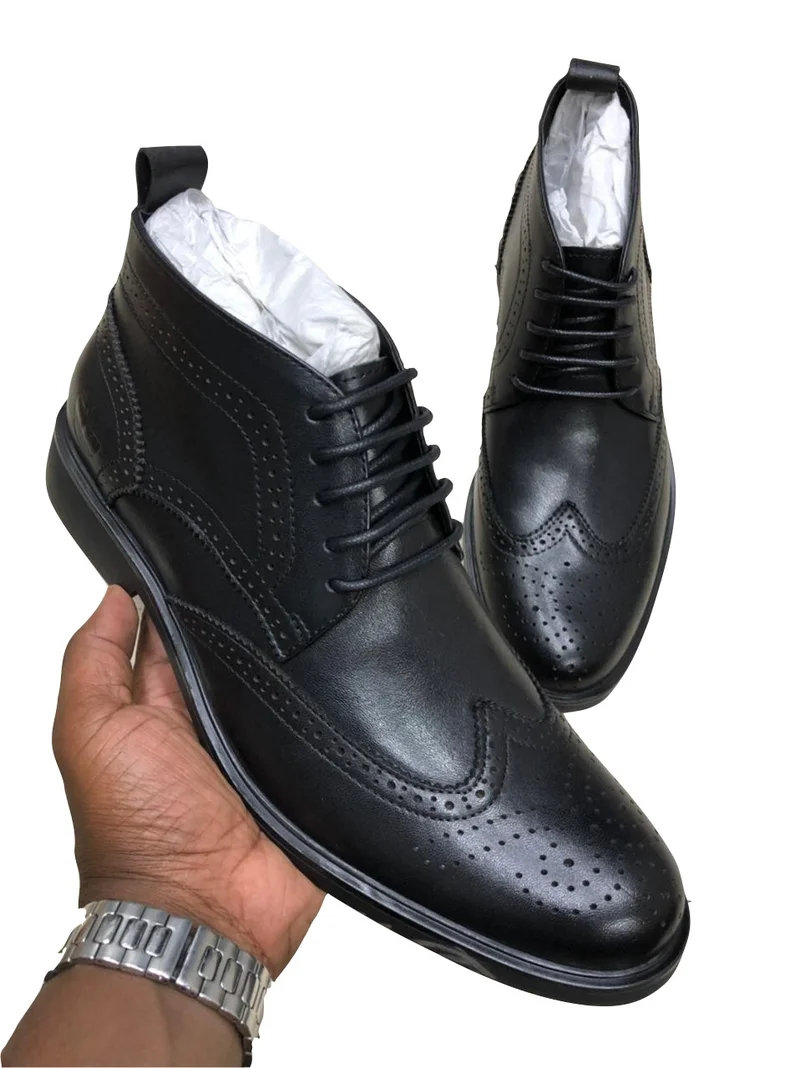 Mens Timberland Leather Boots New Smart Formal Brogue Combat Lace Ankle Boots