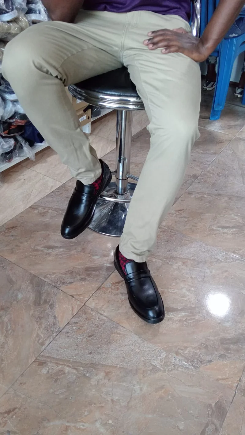 Men’s Official Black Leather Shoes