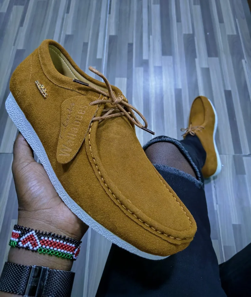 Mustard Clarks Wallabee Casual Shoes