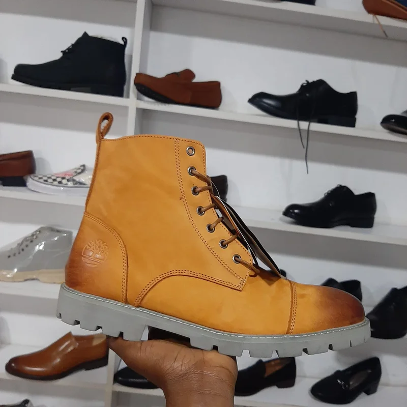 Mustard High Top Premium 6-inch Shoes Timberland Men's Boots Lace u