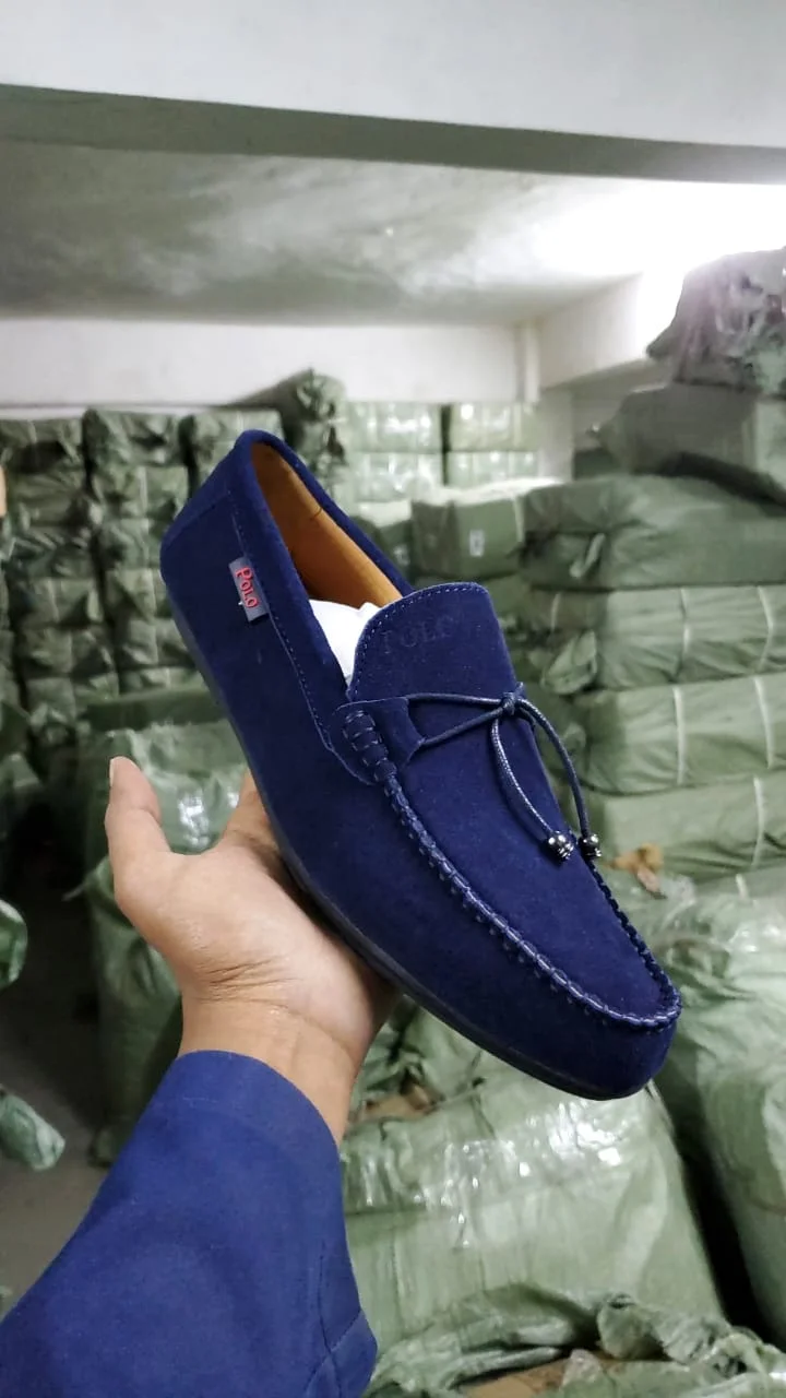 Navy Blue  Polo Loafers Men Shoes Footwear