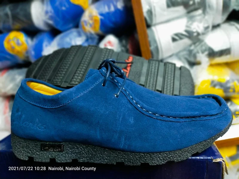 Navy Blue Casual Clarks Garantie Acheter Shoes