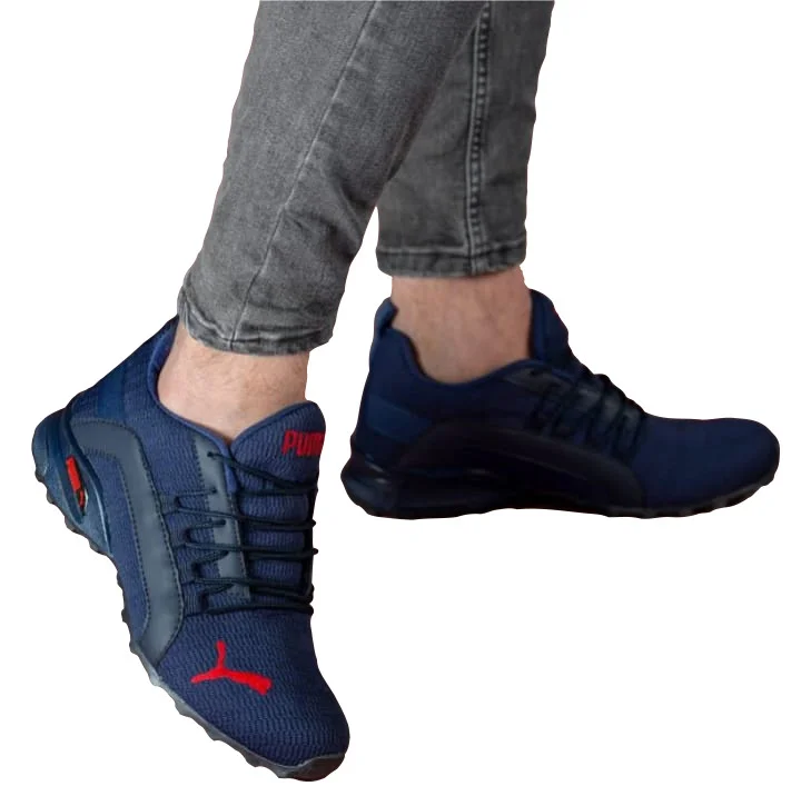 Navy Blue Puma Axelion Spark Athletic Gym Running Shoe Unisex Sneakers