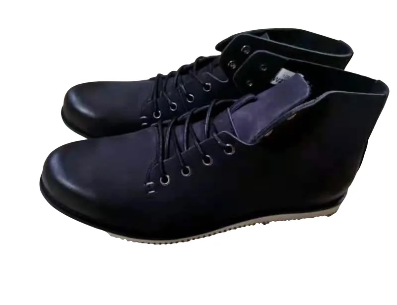Navy Blue Timberland Leather Vibram Boot Shoes