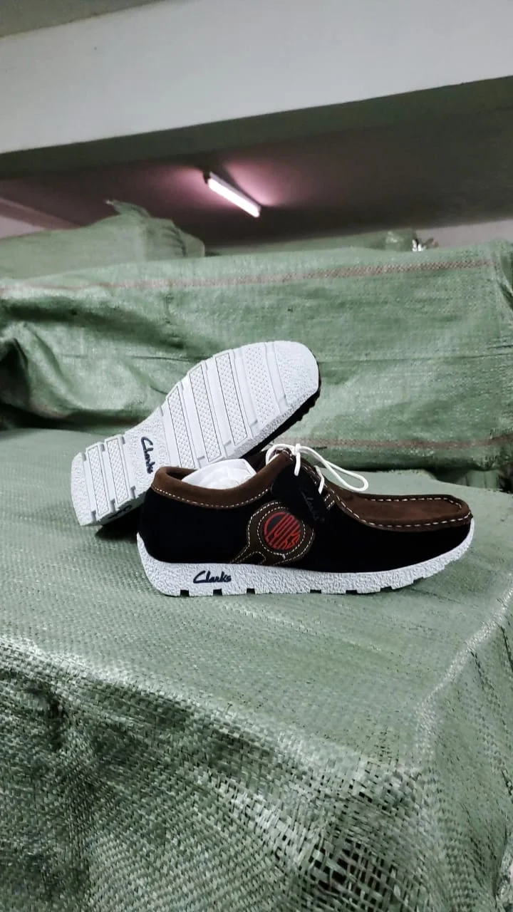Navy Blue-White -Brown Men Casual Clarks garantie Acheter Clarks