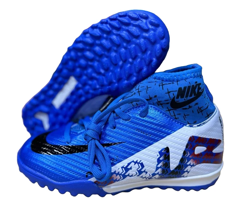 NEVY BLUE NIKE  AIR ZOOM SOCCER SHOES.