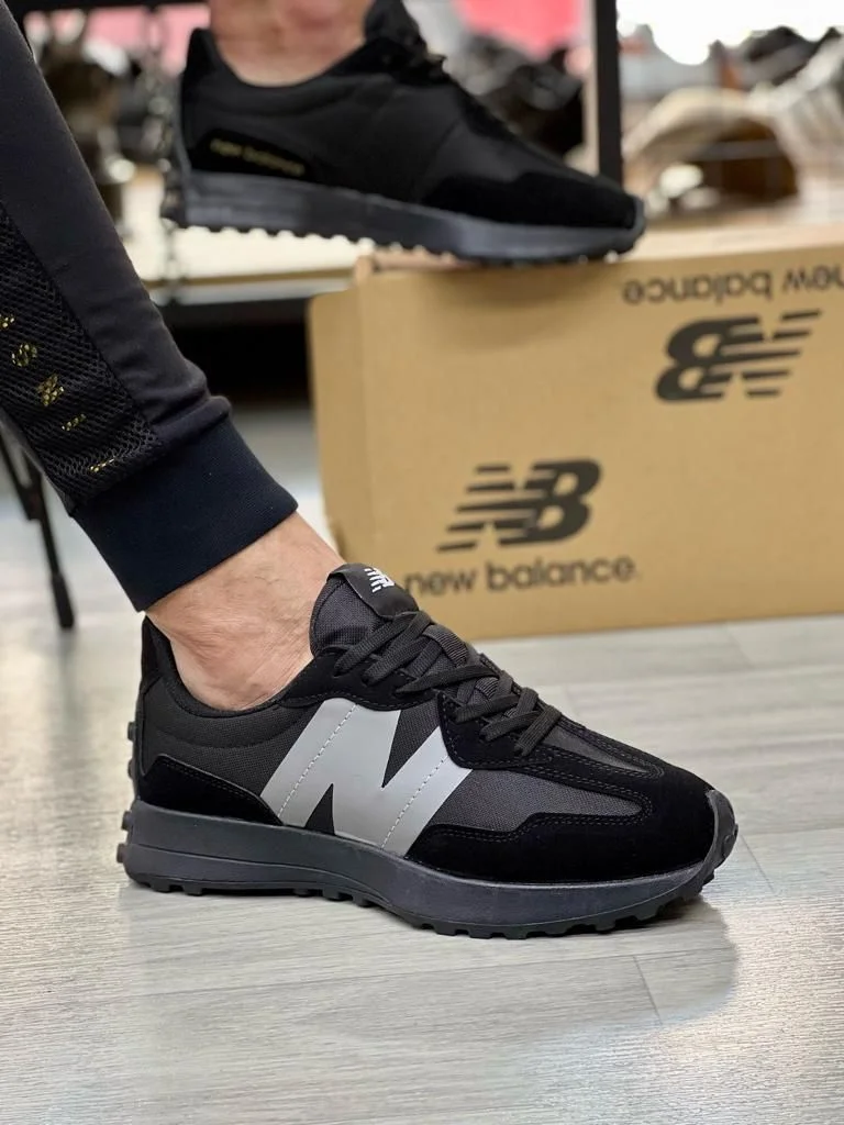 New Balance Classic 327 Black Grey Sneakers