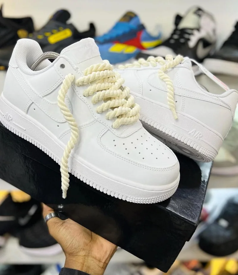 Air Force 1 Chunky Lace 'Cream' Sneakers
