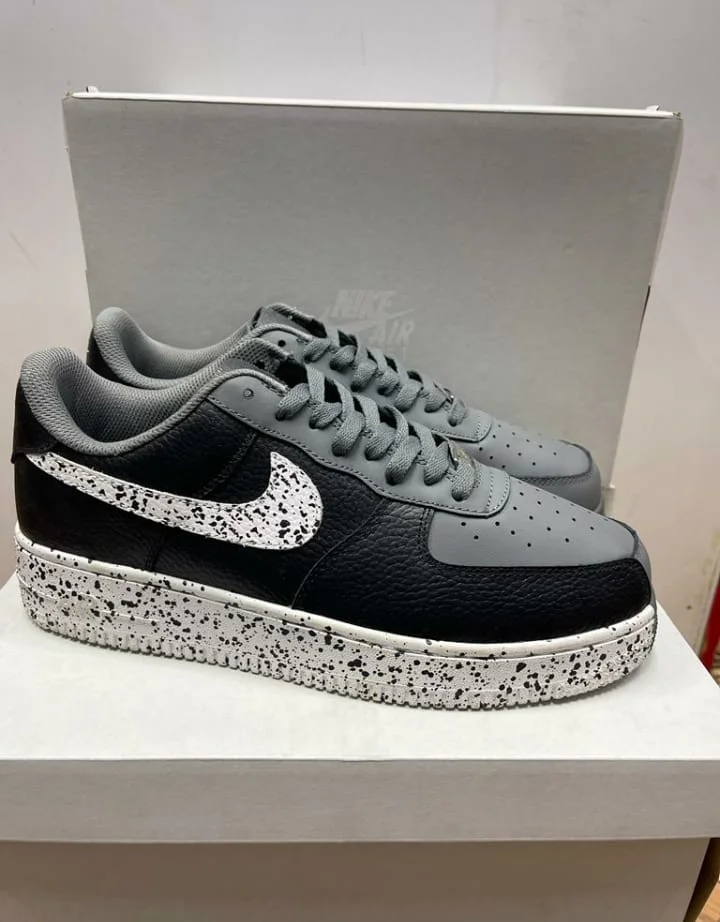 Nike Air force 1 Black & Grey Low Split Sneakers
