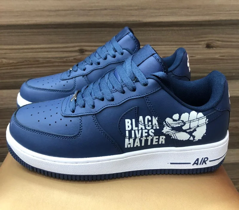 Nike Air Force 1 Custom Sneakers Low Black Lives Matter