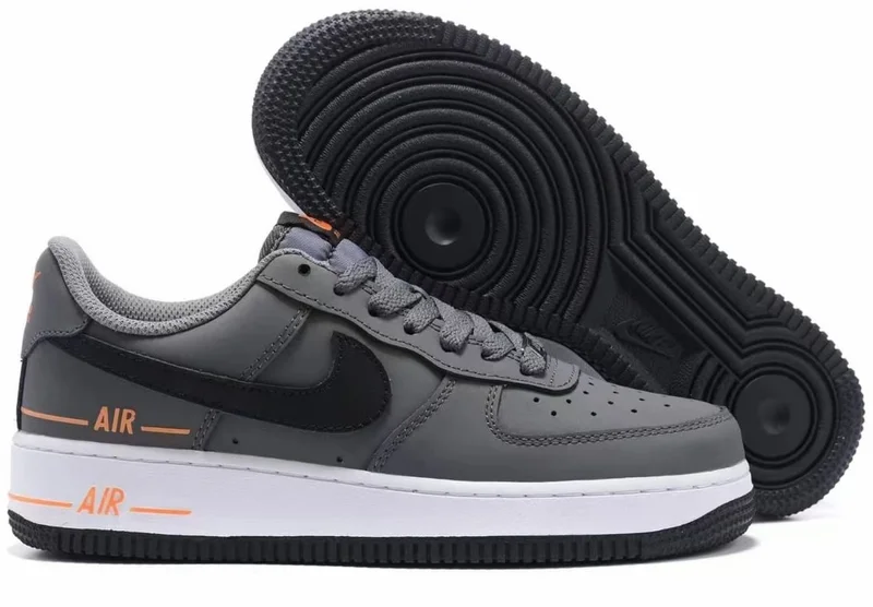 Nike Air force 1 Low Dark Grey on White Sneakers