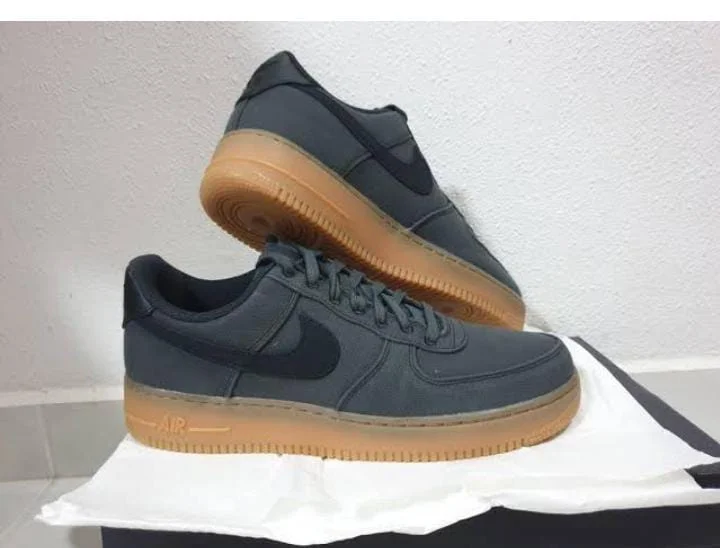 Nike Air Force 1 Low Premium Grey Gum Sneakers
