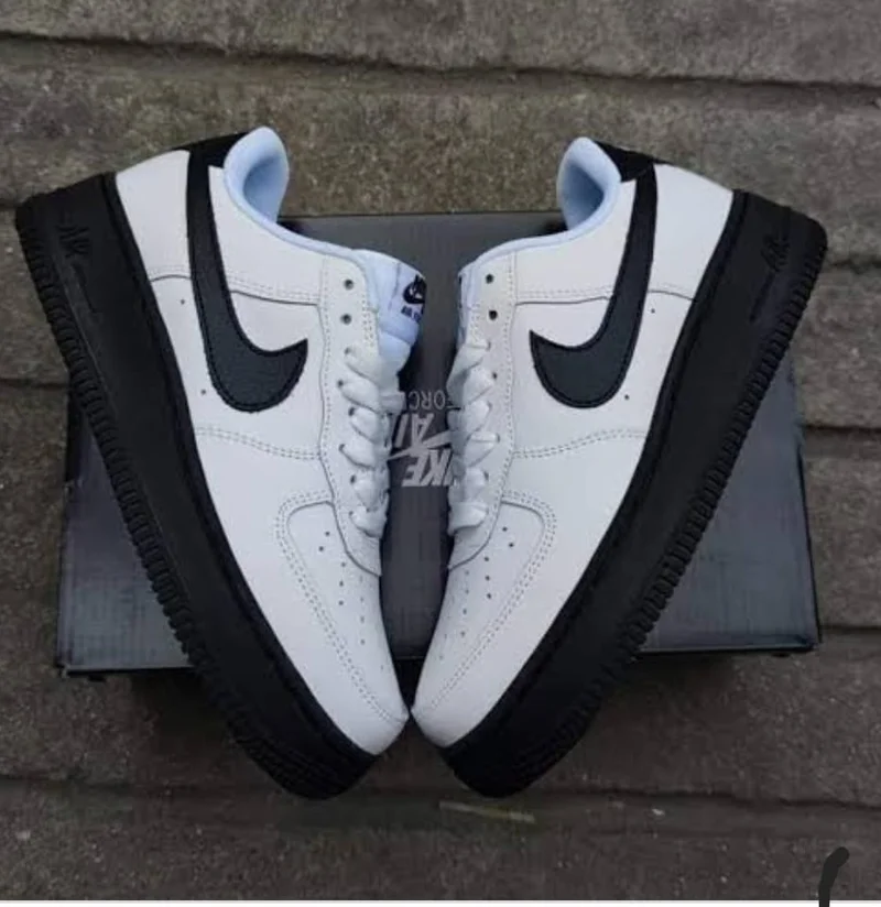 Nike Air force 1 Low White on Black Sneaker Freaker