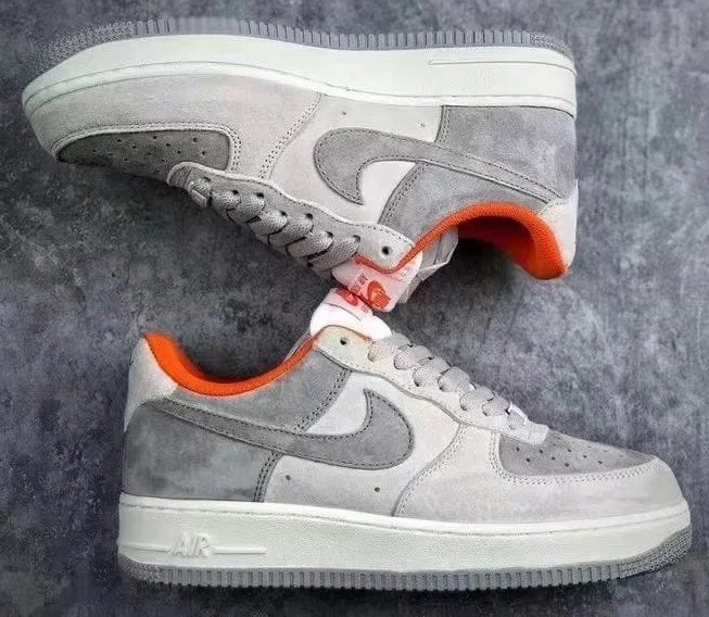 Nike Air force 1 Low White Pale Grey Orange Sneaker