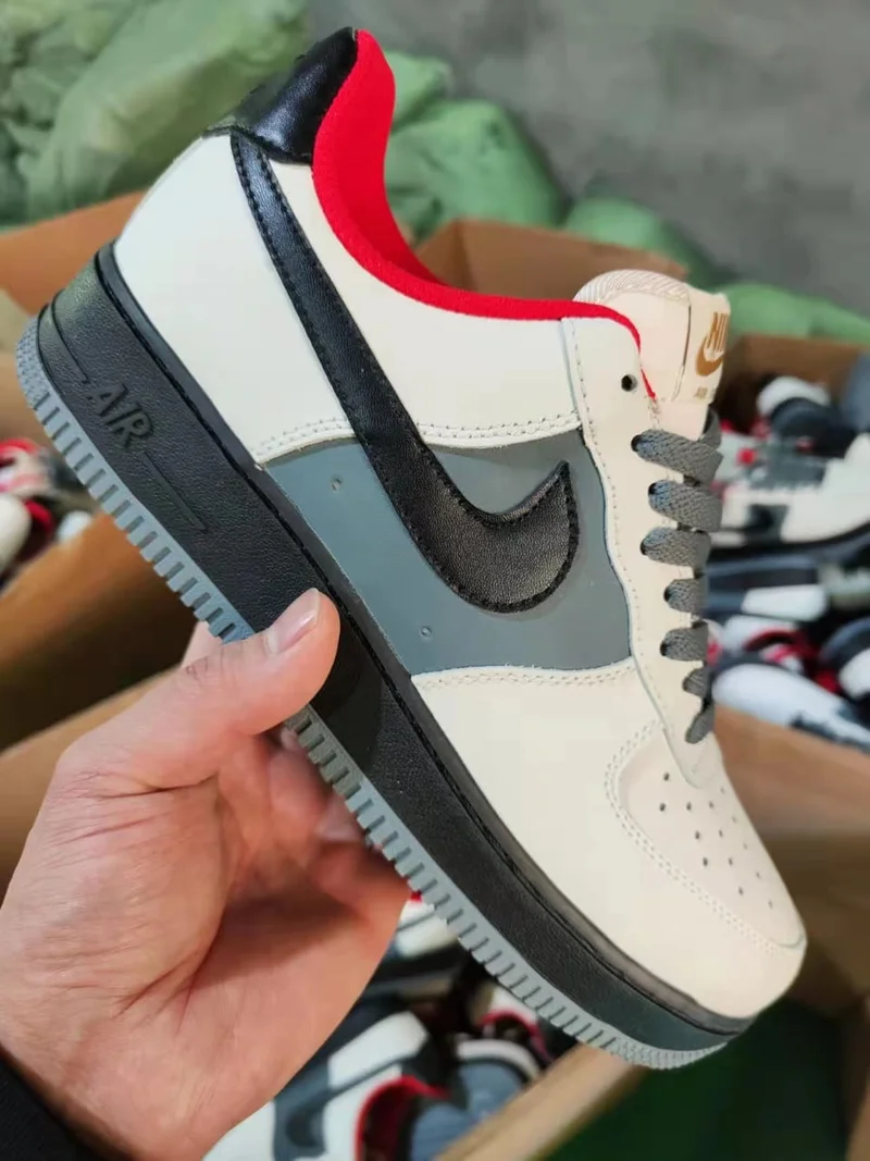 Nike Air force 1 Low White Red Black Sneaker