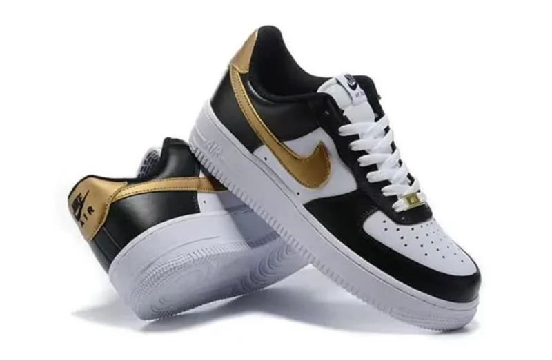 Nike Air Force 1 Low “DMP”/Nike Air Force 1 Low Black White Metallic Gold
