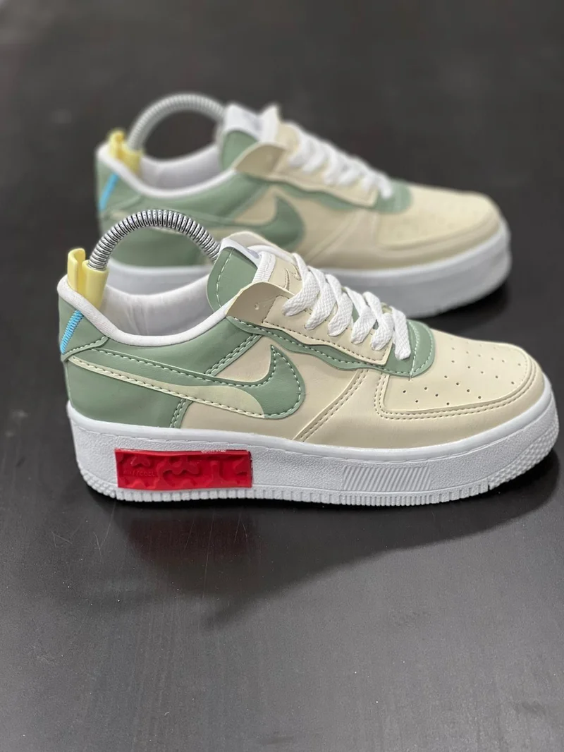 Nike Air force 1 Shadow React Biege Green