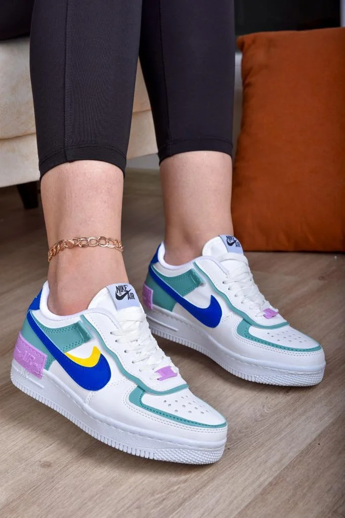 Nike Air force 1 Shadow White Blue