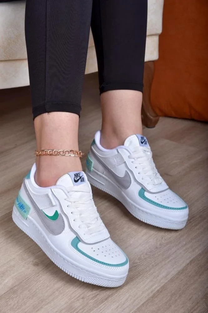 Nike Air force 1 Shadow White Green