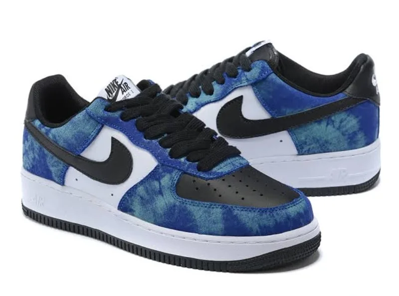 Nike Air Force 1 Tie Dye Blue Sneakers