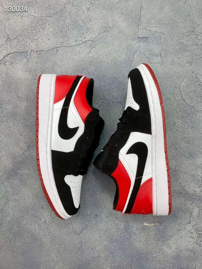 Nike Air Jordan 1 Low Men Shoes-Red