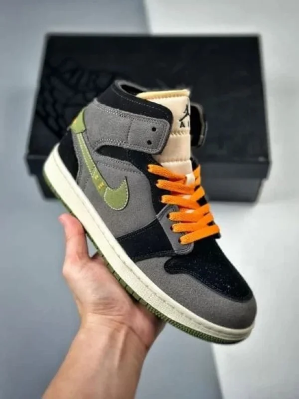 Nike Air Jordan 1 Mid SE Craft Light Olive Grey Black
