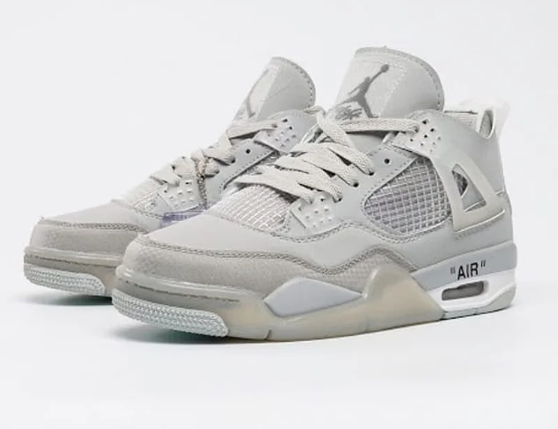 Nike Air Jordan 4 Dull White Sneakers