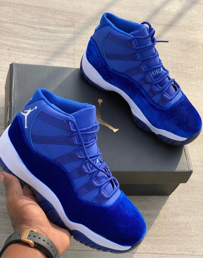 Nike Air Jordan XI 11 Royal Blue White Men Basketball Shoe