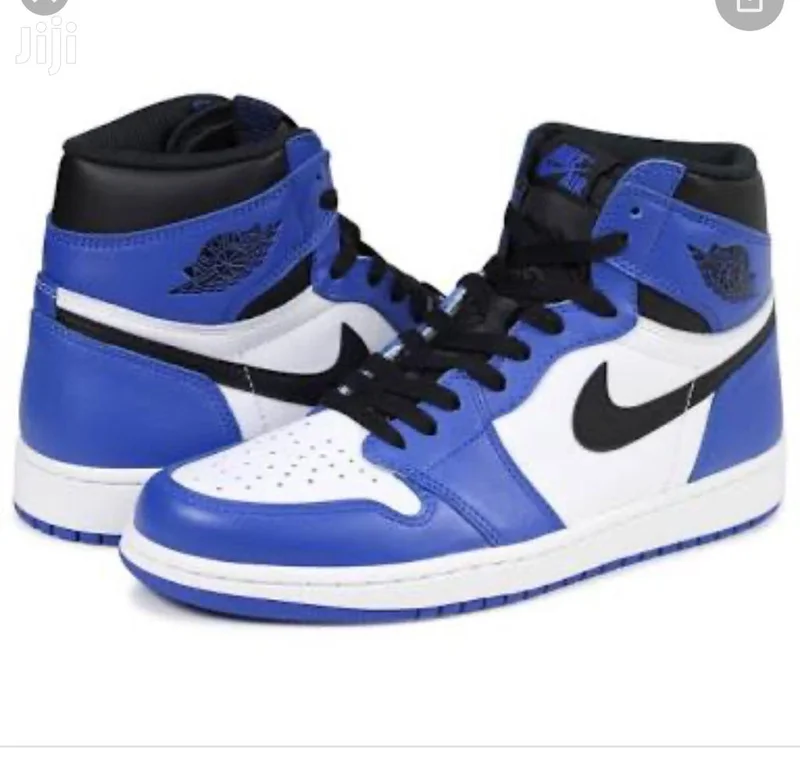 Nike Air Jordans 1 Mid SE Lakers Basketball Shoes Blue/White/Black