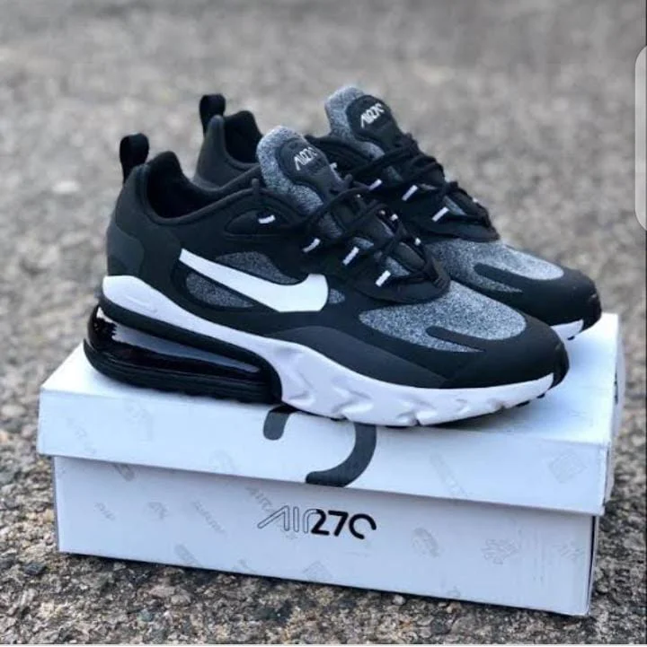 Nike Air Max 270 React Optical Grey/Black Sneakers