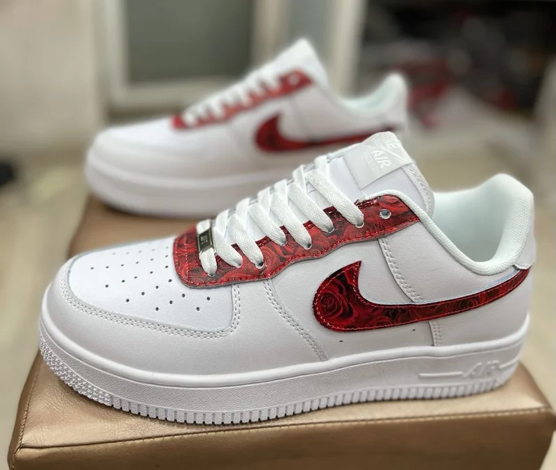 Nike Custom Air Force 1 Low Burgundy