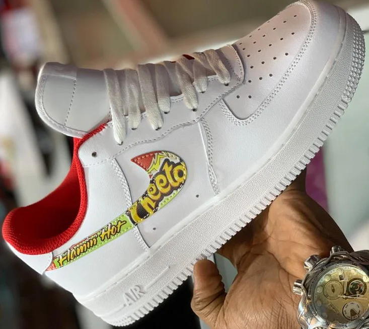 Nike Custom Air Force 1 Low Flamin' Hot Cheetos AF1