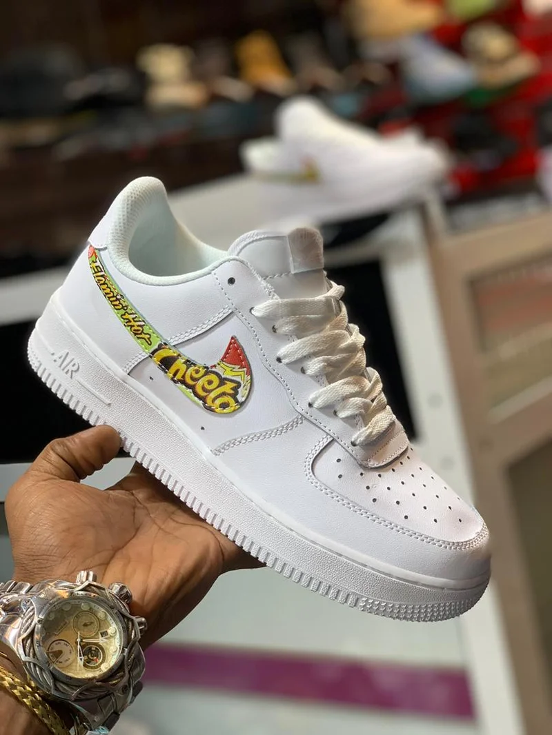 Nike Custom Air Force Low White Gold