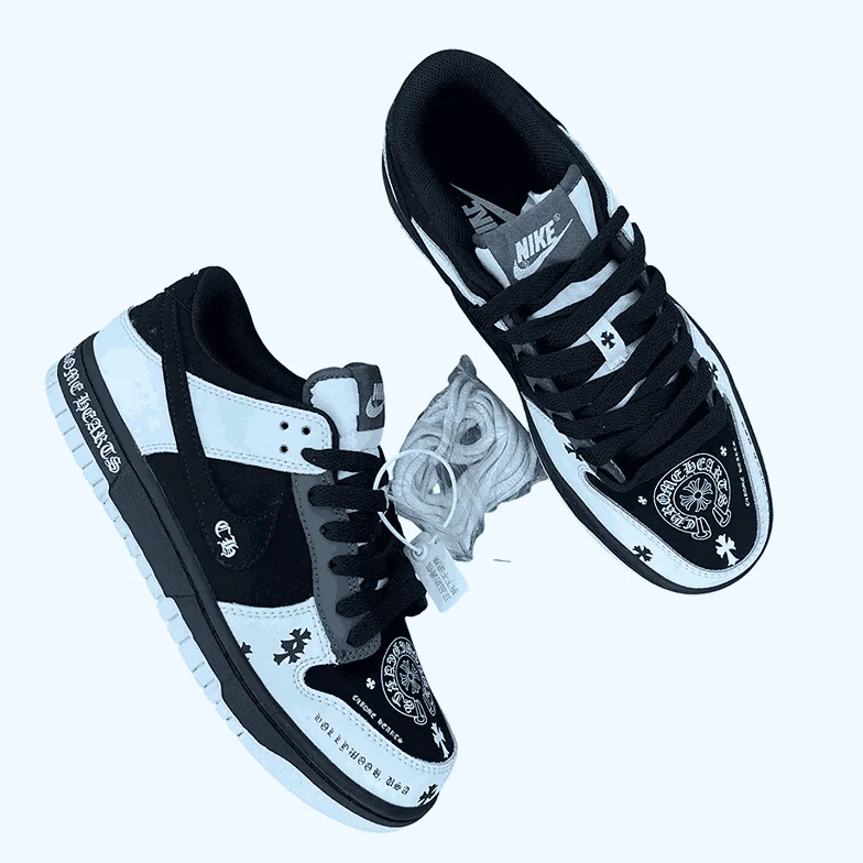 Nike Dunk Low SB Chrome Hearts Custom Sneakers