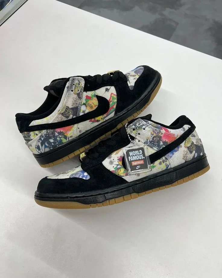 Nike SB Dunk Low x Supreme Rammellzee sneakers