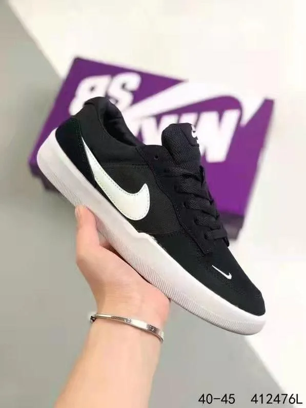Nike SB Force 58 Black/White Skate Shoe