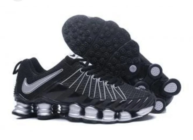 Nike Shox Total TL Premium Sneakers Black White Men Casual Shoes