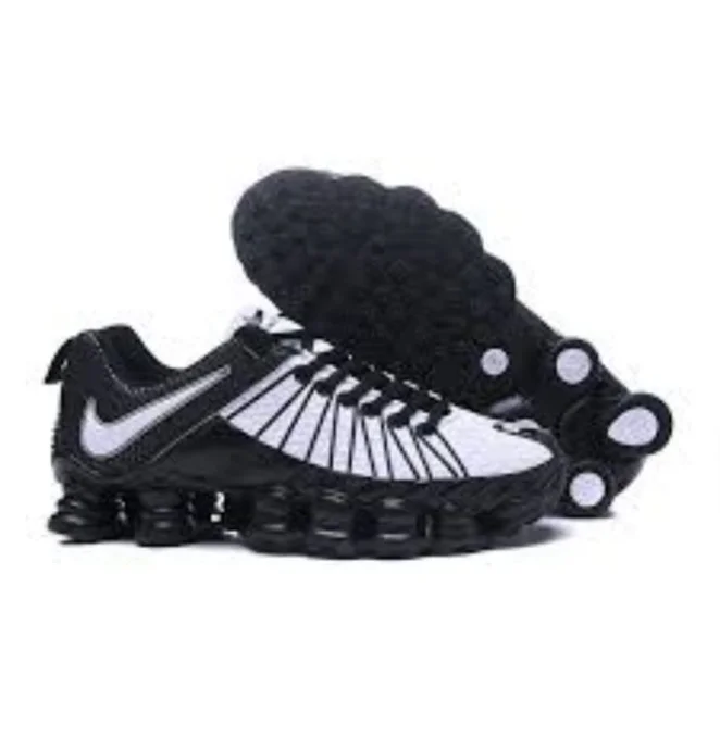 Nike Shox Total TL Premium Sneakers White Black Men Casual Shoes
