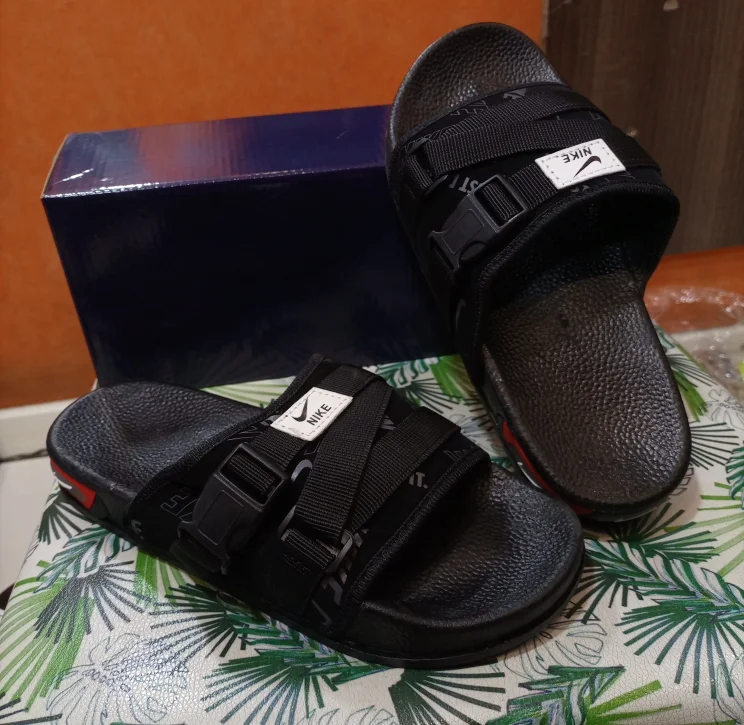 Nike Utility Just Do It Sandals Unisex Black Slides